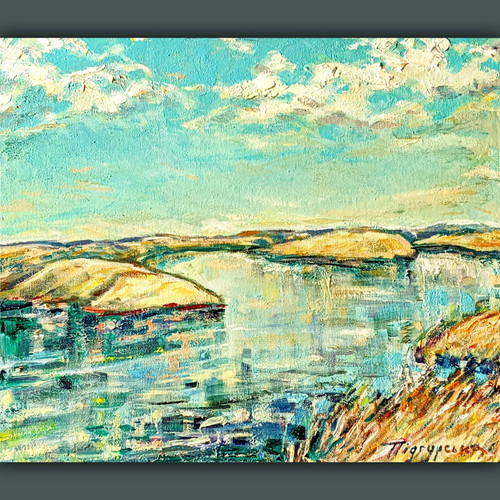 Dipinto olio paesaggio