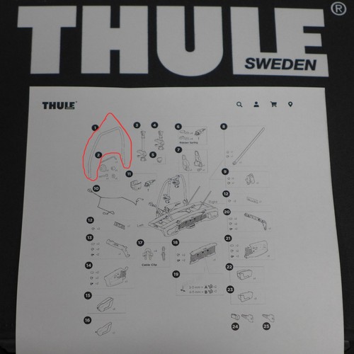 Thule supporto staffa per - a,