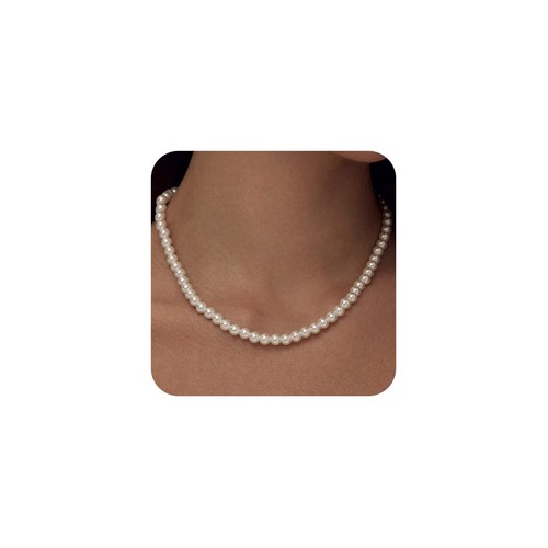 Girocollo argento 6mm bianco - girocollo,