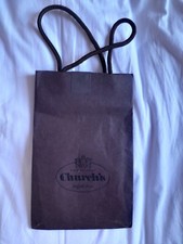 CHURCH'S busta shopper marrone usata cm 25x16x8 originale