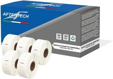 11352 5x ROTOLI ETICHETTE COMPATIBILI DYMO LABELWRITER 400 25x54mm