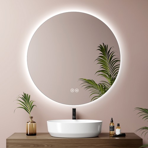 Specchio bagno rotondo led - bagno,