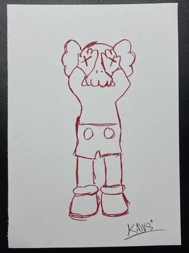 Kaws disegno vecchia carta - kaws,
