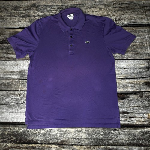 Polo lacoste viola manica - polo,