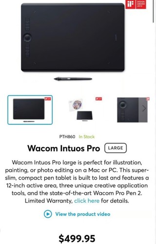 Wacom intuos pro large pth860 - intuos,