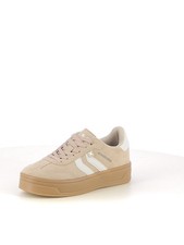 Sneakers stringate donna beige