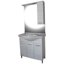 Mobile bagno rovere bianco 3