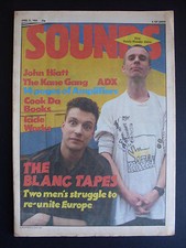 SOUNDS 21/4/84 HARD ROCK UK MAGAZINE BLANCMANGE JOHN HIATT ADX BON JOVI WELLER