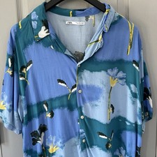 Zara Men's Blue Sea Green