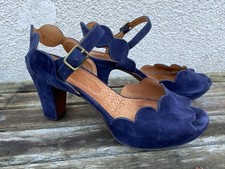 SCARPE CHIE MIHARA BLU PELLE