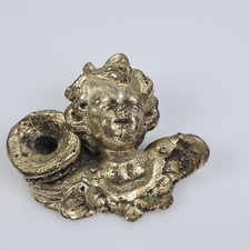 OLD Scultura Putto Testa di