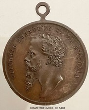 VITTORIO EMANUELE II° RE D'ITALIA MEDAGLIA NATO IN TORINO 1820 MORTO A ROMA 1878