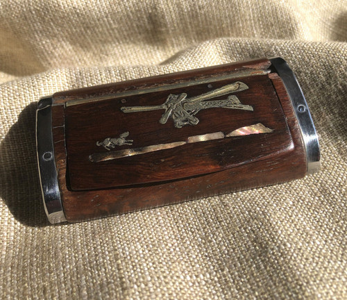 Antique wood silver metal - antique,