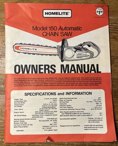 Manuali proprietari motosega