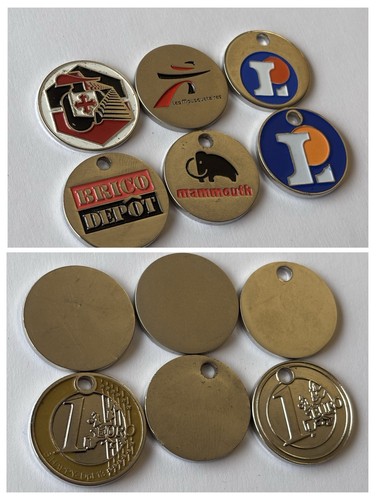 Lot jetons de - 6,