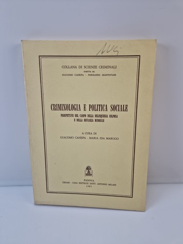 Criminologia politica - criminologia, e