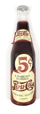 Calamita frigo bottiglia 5 centesimi Pepsi Cola vintage