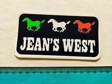 ADESIVO JEANS WEST ANNI 80 OLD STICKER AUTOCOLLANT KLEBER