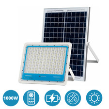 FARO LED 1000W FARETTO SOLARE  CREPUSCOLARE IP66 FOTOVOLTAICO CON TELECOMANDO