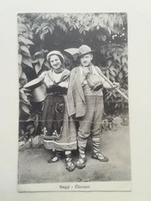 CARTOLINA FIUGGI FROSINONE CIOCIARIA LAZIO COSTUMI TIPICI ANIMATA PAESAGGISTICA
