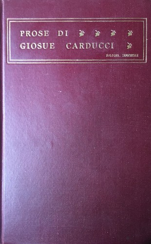 Giosue carducci prose - carducci,