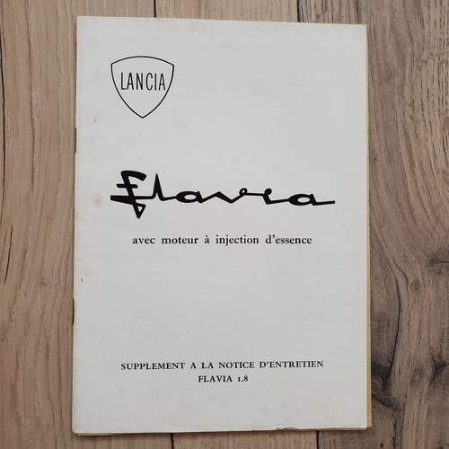 Notice livret lancia flavia - notice,
