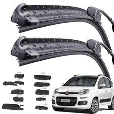 2 Spazzole tergicristalli anteriori antivento fiat panda dal 2012 aeroflat