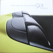 Brochure depliant Saab 9-3 93 Cabriolet del 2/2003, 12 pagine