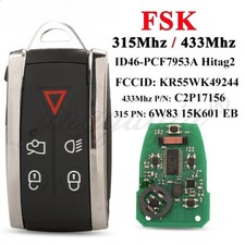 Remote Car Key 5Buttons Fit
