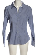 H&M Camicia a maniche lunghe Donna Camicia elegante Taglia IT 46 blu-bianco