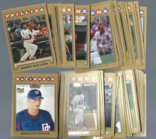 2008 Topps baseball gold