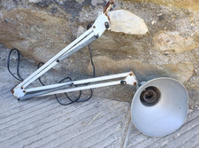 LAMPADA da tavolo rossa Twist ANNI '70 stile industriale con morsetto