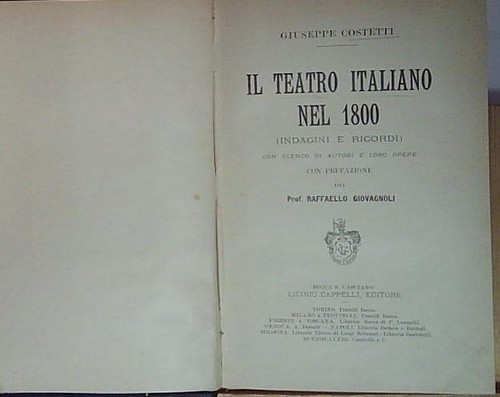 Giuseppe costetti teatro - costetti, il