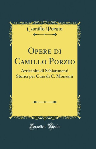 Opere camillo porzio - opere,
