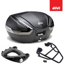 GIVI BAULETTO VALIGIA V47NNT + PIASTRA HONDA XL 750 TRANSALP 2023 2024