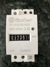 Finder 7e.12.8.230.0002 Misuratore consumi quadro elettrico Monofase 25A 2 modul
