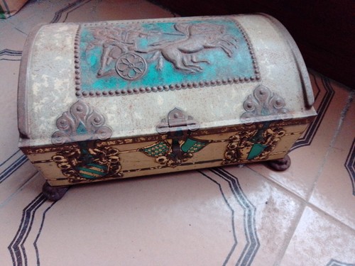 Scatola latta vintage anni - vintage,