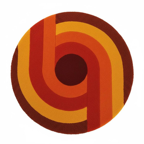 Tappeto circolare vintage - ,