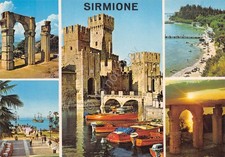 Cartolina Sirmione vedute varie con motoscafi Riva anni '80