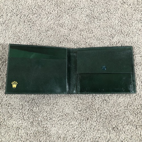Rolex portafoglio pelle verde - portafoglio,