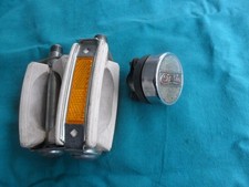 Campanello Cinzia  e coppia pedali  bianchi -( old bike Italy graziella)