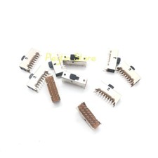 10pz SS-62F01 G3 6P2T Interruttore Scorrevole Verticale Doppia Fila 18Pin con 4 Pin Fissi