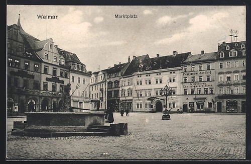 Cartolina weimar porta - weimar,