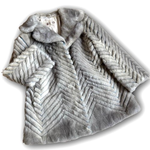 Mezzo cappotto visone zaffiro