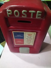 POSTE  salvadanaio Ceramica Vintage Gadget collezione Occasione Pubblicita 