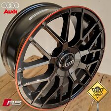 ✅️Rs RED KIT 4 Cerchi In Lega 18 Compatibili con Audi A3 S3 sportback TFSi TDi S