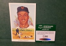 Monte Irvin Perez Steele autografo firmato AUTO SGC Negro Leagues NY GIANTS
