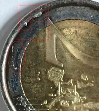 Moneta da 2 euro Spagna - Espana millesimo 2001 fdc errore di conio.