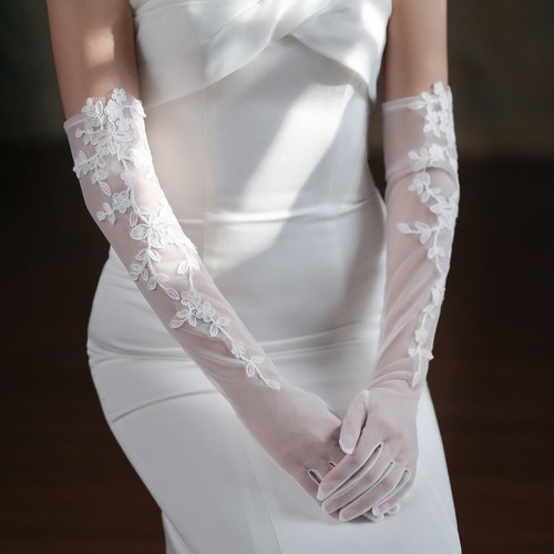 Guanti sposa lunghi corti - sposa,