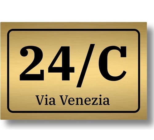 Numero civico laminato - numero, in